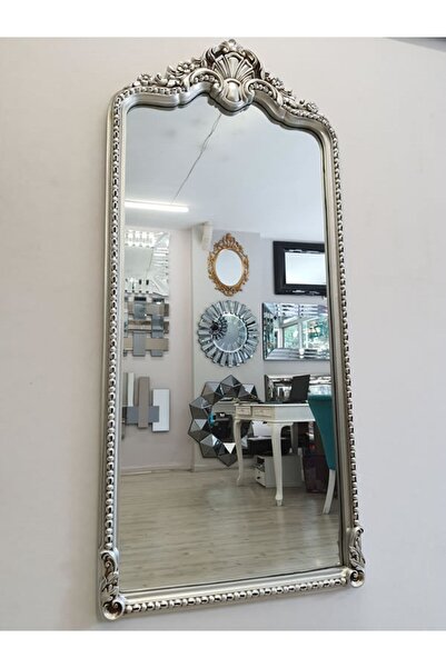 AYNA DENİZİ Princess Great Silver Model Gümüş Renk Dekoratif Boy Aynası