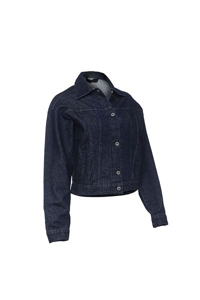 ANEMOSS Sailor Girl Denim Jacket For Women