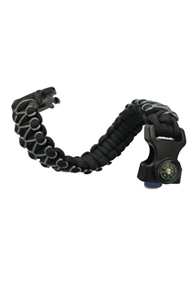 hobi outdoor Paracord Cobra Işlemeli Model Ateş Başlatıcı + Pusulalı Survival...