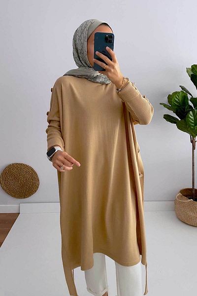 Ka Hijab KH Poncho - Camel