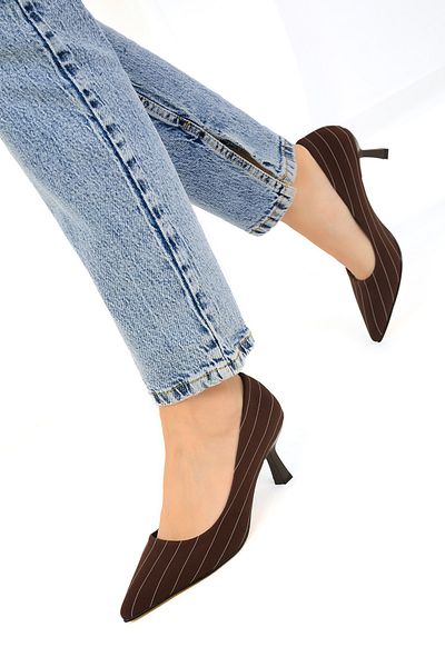 SOHO Women's Classic Heeled Shoes Brown - 19663
