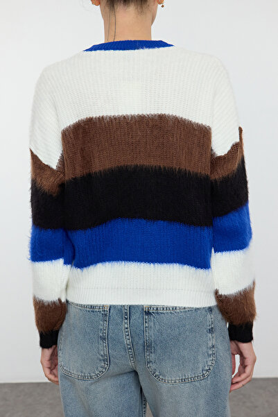 Edit by Trendyol Színes blokk puha kötöttáru pulóver - TEDAW25KZ00014