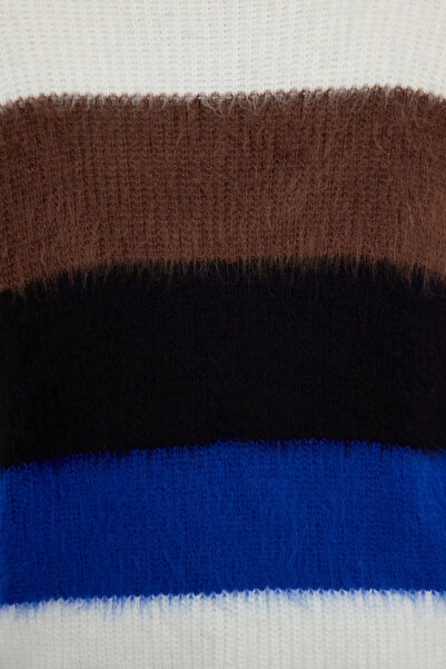 Edit by Trendyol Színes blokk puha kötöttáru pulóver - TEDAW25KZ00014