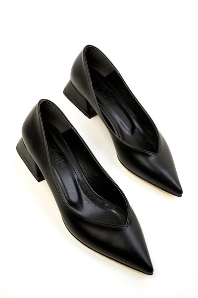 SOHO Classic Black Women's Heeled Shoes - 19666