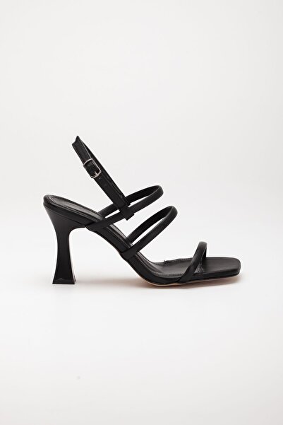 GULT Γυναικεία Strappy Κομψά και Απλά Βραδινά Παπούτσια Μαύρα