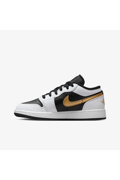 Nike Air Jordan 1 Low'Gold Swoosh' - Women's Sneakers