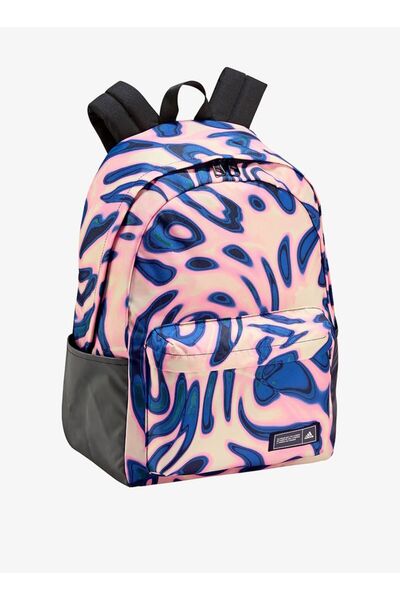 adidas Marble Print Backpack with Adjustable Shoulder Straps and Zip Closure