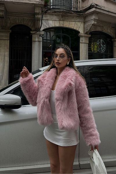 ASEDE Soft Fur Coat - Lined and Plump Design
