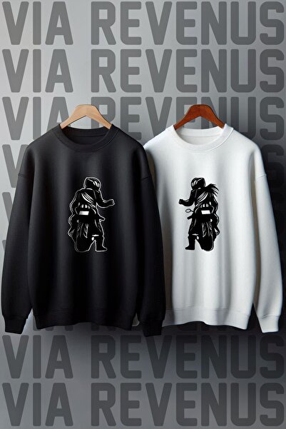 Vordevia Hanorac combinat oversize cu motor imprimat Valentine's