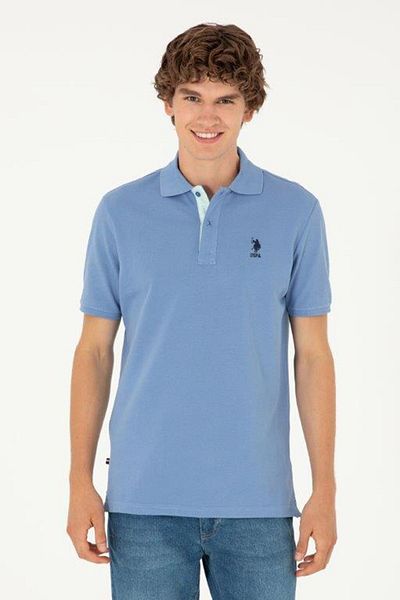 U.S. Polo Assn. S.U.A. Tricou polo pentru bărbați cu gât polo - 100% bumbac, cu croiala normală G081SZ 0111794832