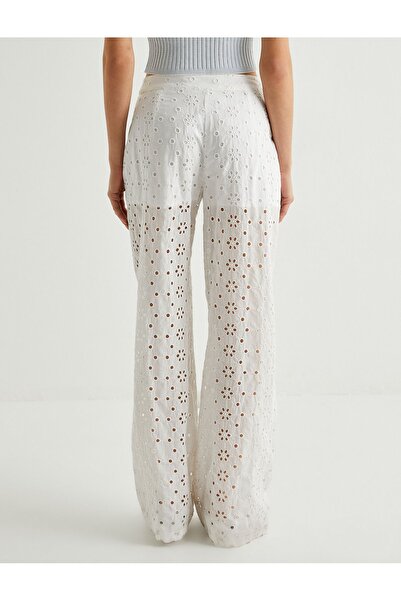 Koton Pantaloni cu picioare largi, semi-căptușiți