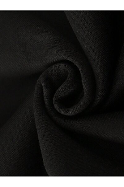 PENTHİLUS Los Angeles Printed Oversize Black Sweatshirt and Sweatpants Set