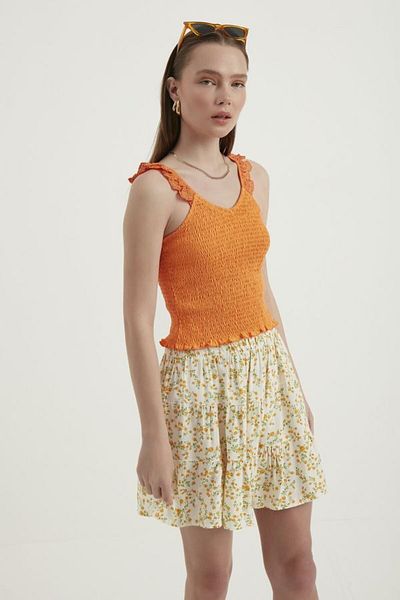 Hiccup Decolteu în V - Crop Top cu fermoar