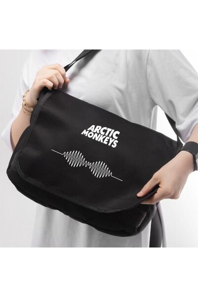 DEEFWEAR Τσάντα Unisex Messenger με στάμπα Arctic Monkeys - Σειρά Stillex Rock