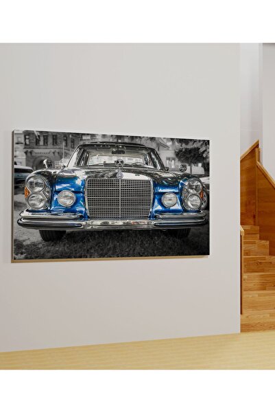AR AJANS KANVAS TABLO Galerija klasičnih Mercedes automobila Dekorativna slik...