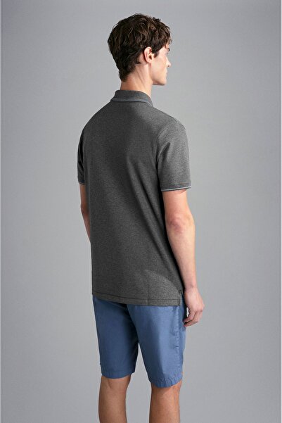 PAUL&SHARK MEN'S KNITTED POLOSHIRT C.WCOTTON