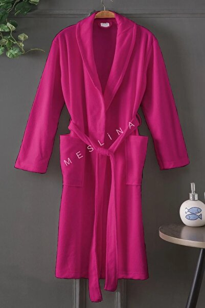 Meslina Hooded Combed Cotton Bathrobe and Dressing Gown Set