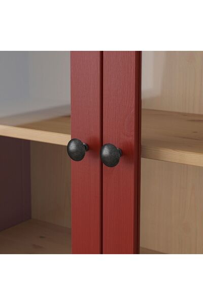 IKEA Masif Çam Ağacı Vitrin, Genişlik: 90 cm  Derinlik: 37 cm  Yükseklik: 197 cm