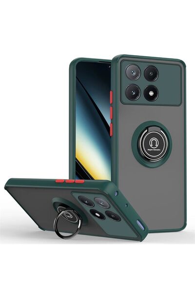 Rivor Xiaomi Poco X6 Pro 5G Kılıf 3d Kamera Korumalı Buzlu Kenarları Renkli Y...