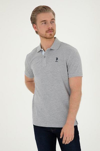 U.S. Polo Assn. ΒΑΣΗ. Ανδρικό μπλουζάκι Polo με λογότυπο Polo - 100% βαμβάκι, κανονική εφαρμογή G081SZ 0111794832