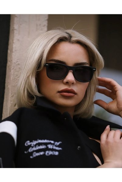 MİSE Classic Black Bone Sunglasses Unisex