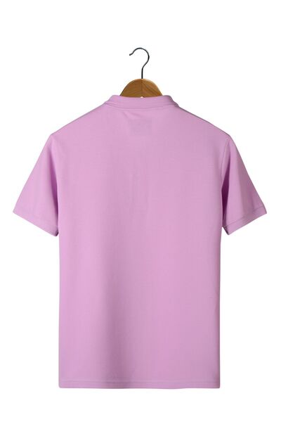 Terapi Men Erkek Lila Slim Fit Polo Yaka T-shirt