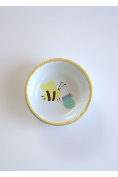 Elifle Emaye Tabak Kase Kupa 3'lü Çocuk Set Mama Takımı Çocuk Yemek Takımı