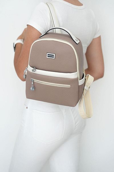 Silver Polo Γυναικείο σακίδιο πλάτης Silver & Polo Sand - Bone SP1061