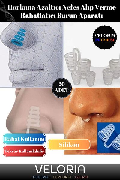 Veloria Premium Series Snoring Reducing Breathing Relaxing Nose Hole Apparatus 20 Pieces