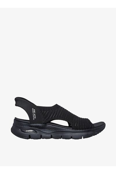 SKECHERS Women's Logo Detailed Slip-On Sandals - Arch Fit