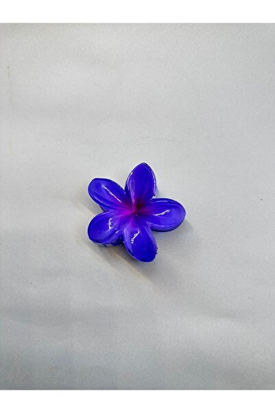 Maison Shop Tekli Mavi Renk 6 cm Lotus Çiçeği Mandal Toka