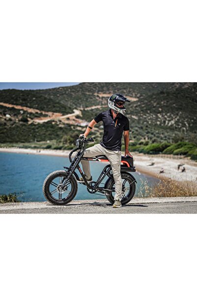 Alba Motobike Elektrikli Bisiklet Siyah Turuncu