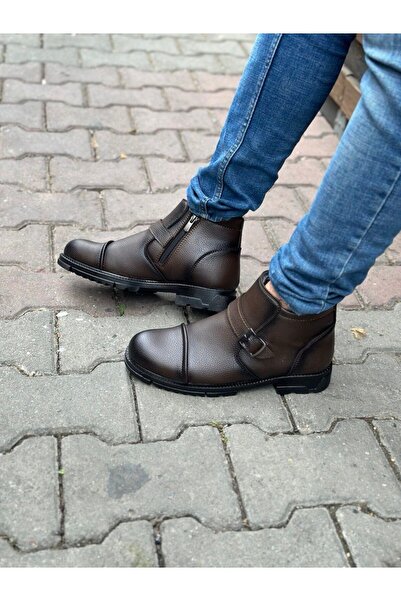 GERALT KÜRKLÜ FERMUARLI KAYMAZ TABAN ORTOPEDİK SU VE SOĞUK GEÇİRMEZ ERKEK BOT