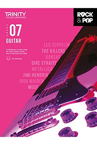 Faber Music Ltd. كلية ترينيتي لندن روك آند بوب 2018 جيتار الصف السابع