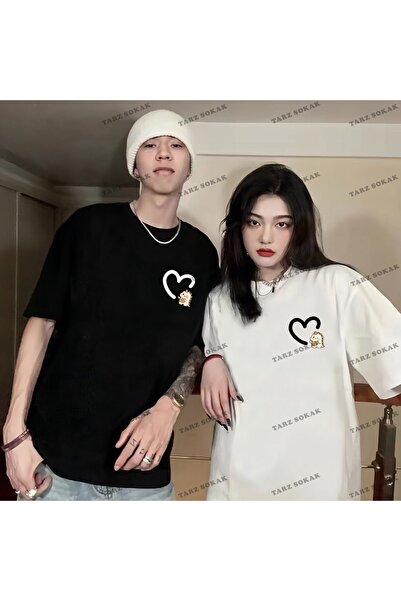 Tarzsokak 2 Adet Tir Harajuku Style Çift Sevgili Kombinleri Couple Clothing Y...