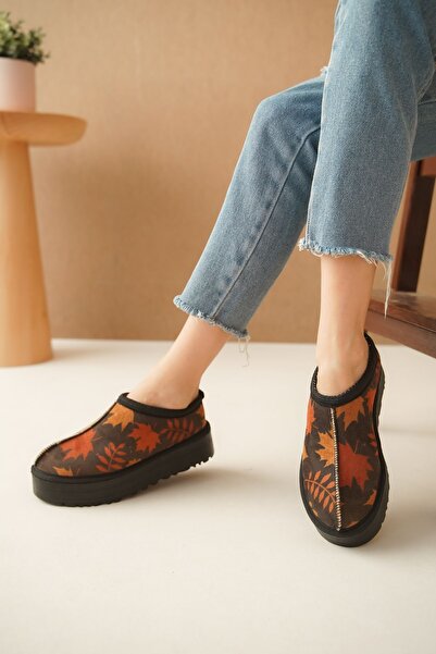 Lively Stylish Αδιάβροχες γούνινες παντόφλες για το σπίτι - Άνετη χοντρή σόλα