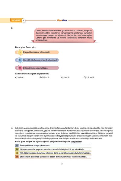 HiperZeka 2026 7. Sınıf Haftalık Hep Sosyal Bilgiler 40 Deneme | Ülkühan EFE