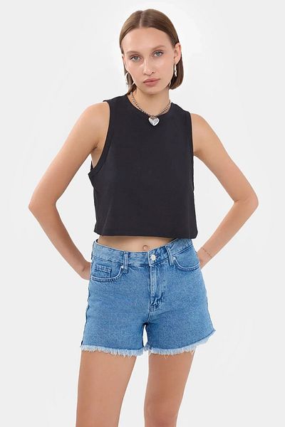 Hiccup Αμάνικο Crop Top με λαιμόκοψη