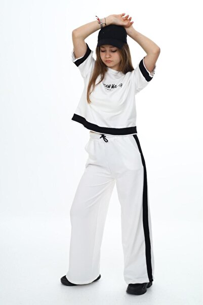 Jannock Σετ φόρμας 100% βαμβακερό oversize μισό μανίκι για κορίτσι