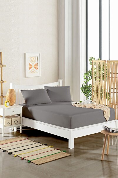 LİNDOA Mikrofiber Renkli Çift Kişilik Sıvı Geçirmez Alez Yatak Koruyucu Tek K...