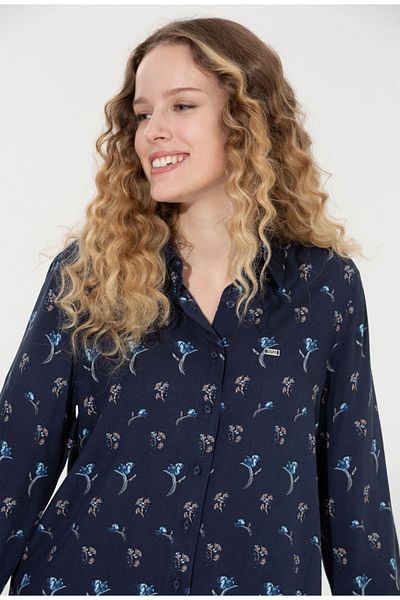 U.S. Polo Assn. Cămașă de damă cu mânecă lungă cu model