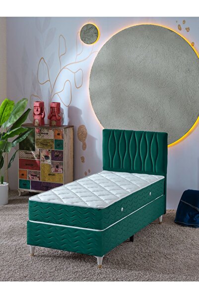 beehanem Almula Tek Kişilik 3Lü Set Yatak+Baza+Başlık