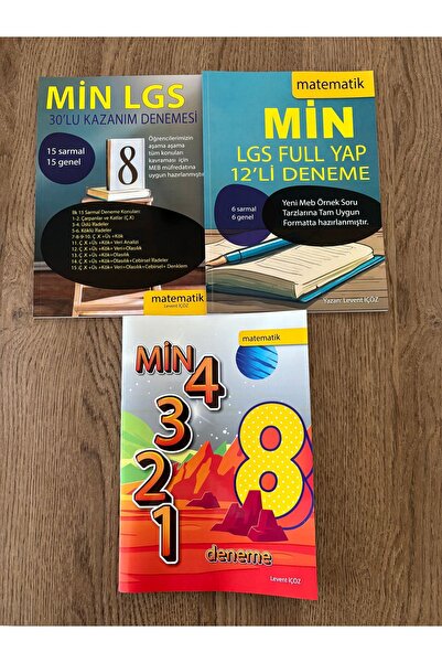 levent içöz Lgs 3 Farklı Matematik Deneme Seti-süper 3 Lü