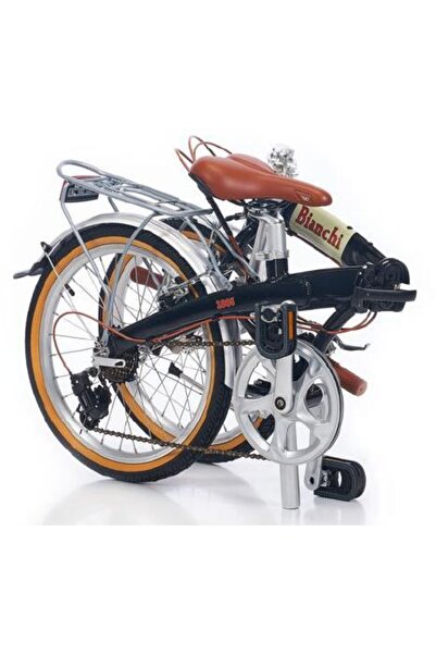 Bianchi New Vintage 20 Jant Katlanır Bisiklet (Siyah Glossy)