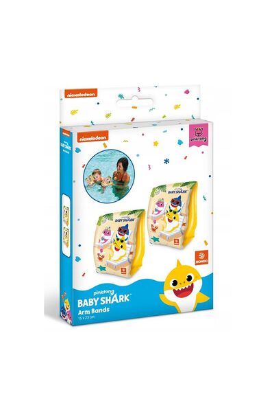 Toyaş 2-6 Years Original Licensed Baby Shark Inflatable Sleeve - Swimming Accessory 15*23cm