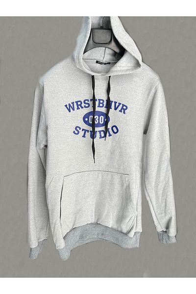Pink Sky Gray Unisex Oversize Sweatshirt