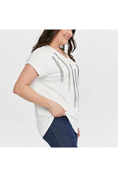 CAFCAF Large Size Jewelled T-Shirt