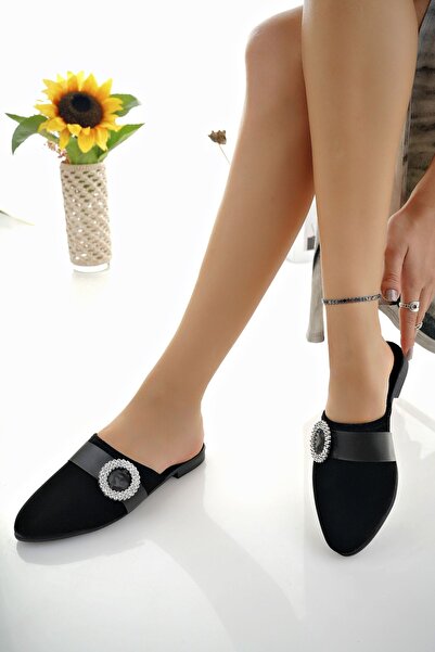 Modafırsat Kadın Günlük Terlik Siyah Şık Rahat Misafir Çeyiz Ev Terliği