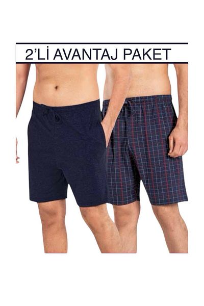 ByDon Pack of 2 Men's Shorts - Double Pockets and Cord