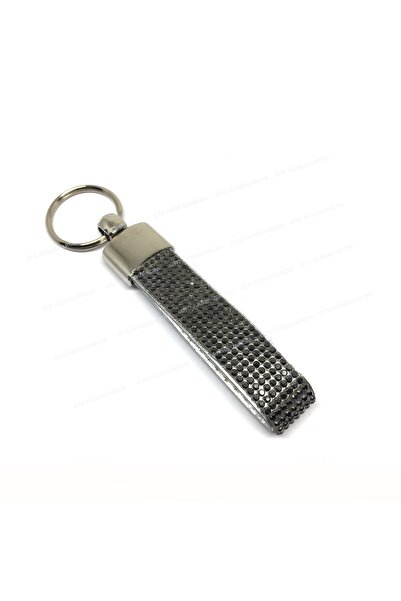 Oto Aksesuarcım Breloc auto din piele Crystal Stone negru